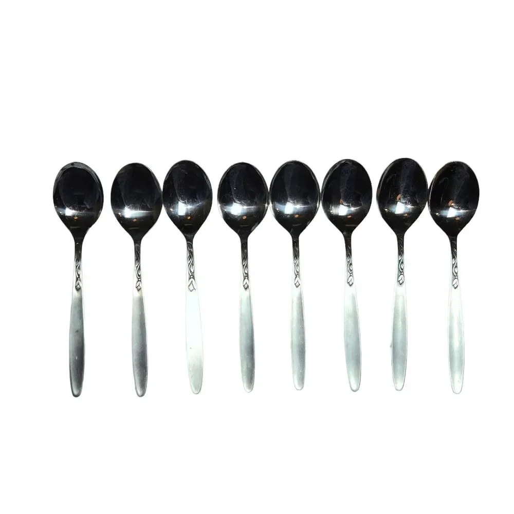 Amefa‎ Holland Tulip Time Mid Century Stainless Steel 39pc. Partial Flatware Set
